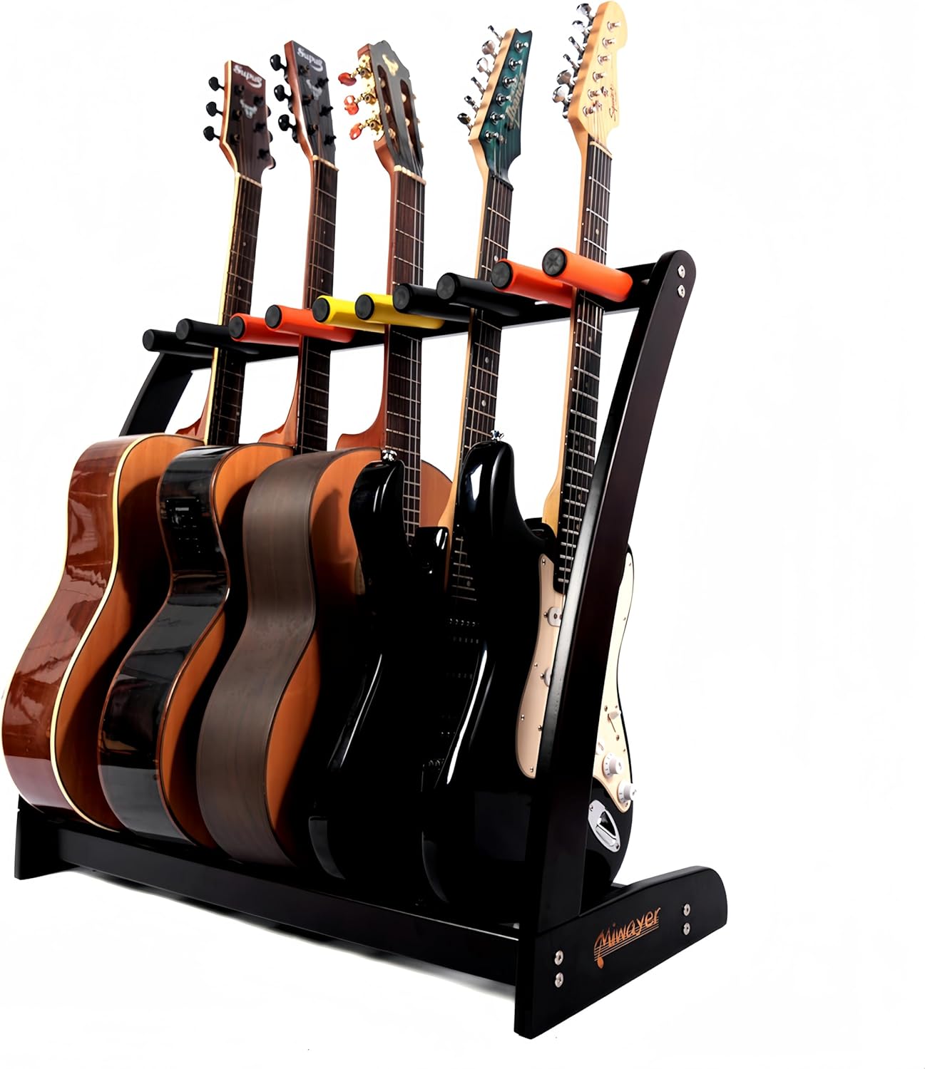 Bamboo Guitar Stand for 9 Guitars - Organize with Style!