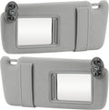 Gray Driver + Passenger Side Sun Visor Replacement for 2007-2011