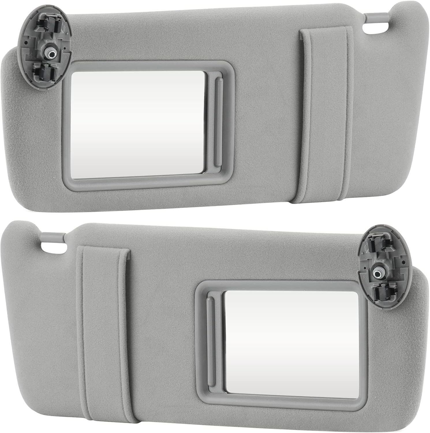 Gray Driver Left & Passenger Right Side Sun Visor Replacement