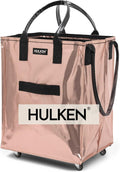 Reusable Grocery Bag On Wheels, Large Rolling Tote - Folds Flat