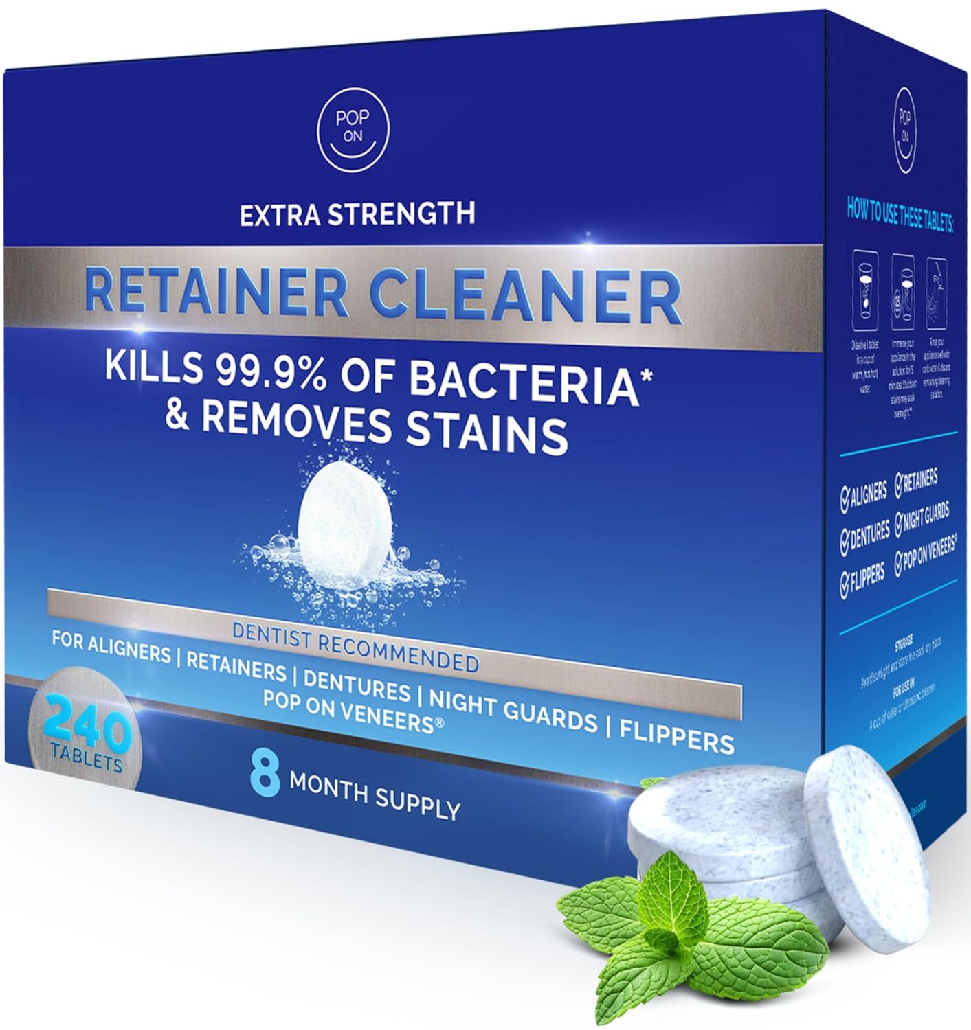 Retainer Cleaner Tablets for Invisalign and Dental Appliances