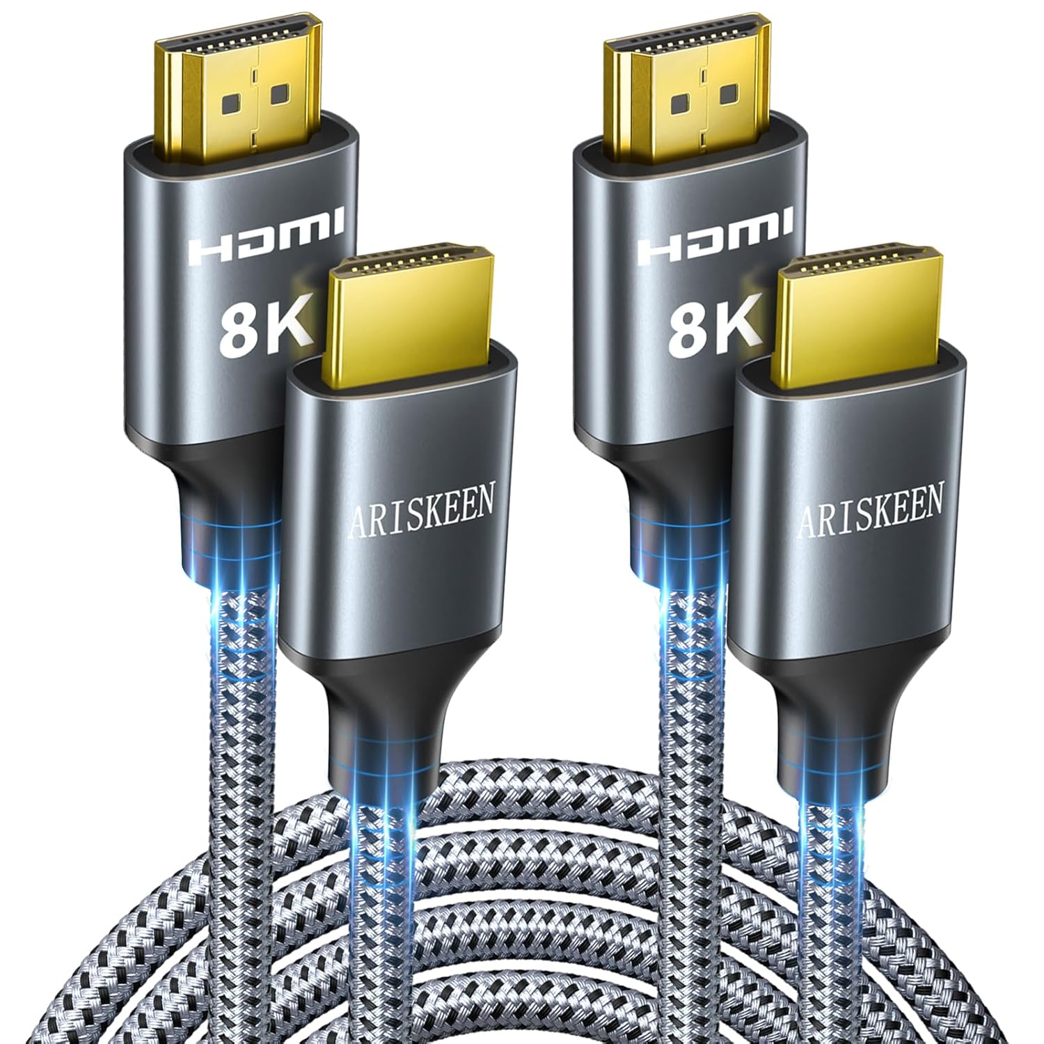 Ultimate 8K Performance: ARISKEEN HDMI Cable 2-Pack