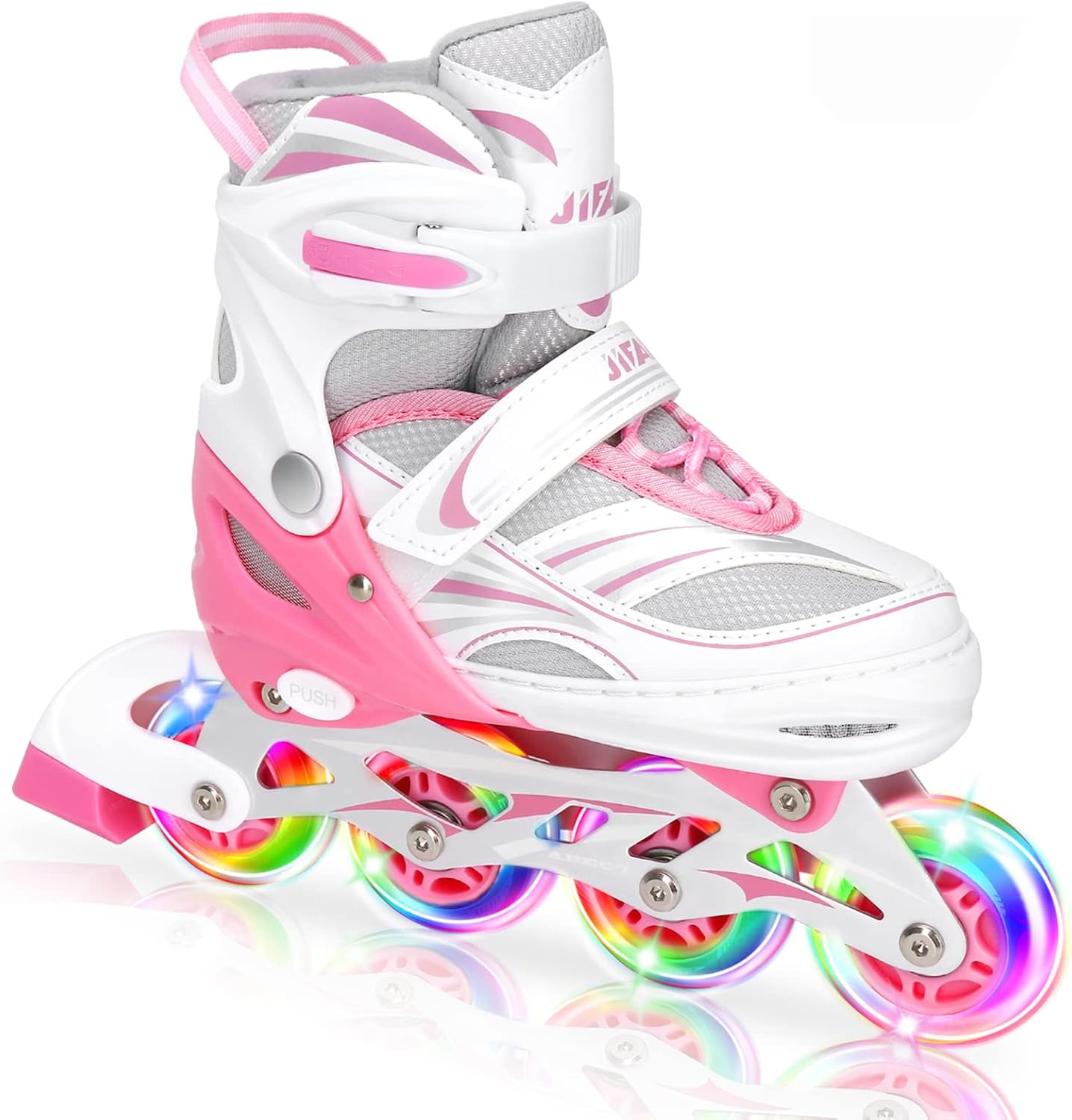 Adjustable Inline Skates for Kids with Light Up Wheels