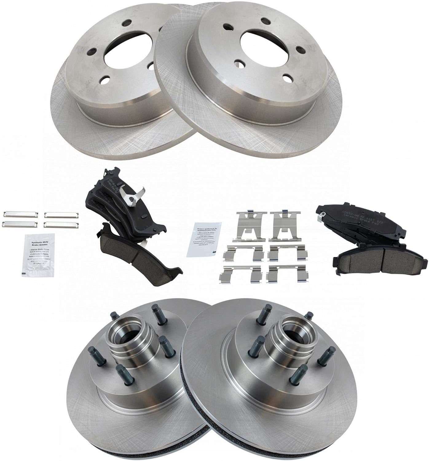 TRQ Brake Pad & Rotor Kit for 1995-2001 Ford Explorer & More