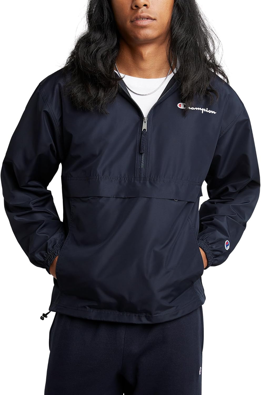 Champion Men's Stadium Full-Zip Jacket for Wind and Water Resistance