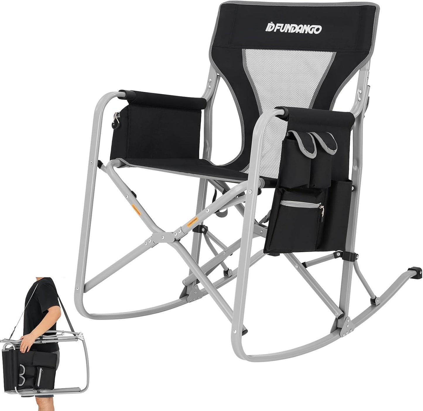 FUNDANGO Camping Director Chair for Adults - Portable Comfort