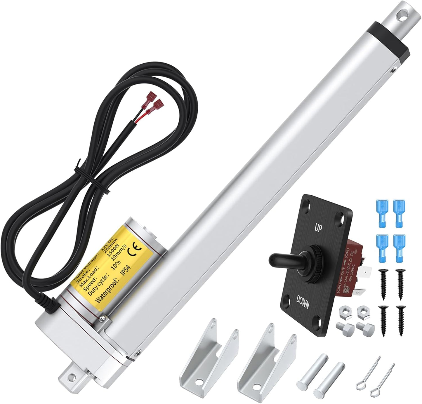 Fast Linear Motion Actuator 12V with 10in Stroke for Heavy Duty Use
