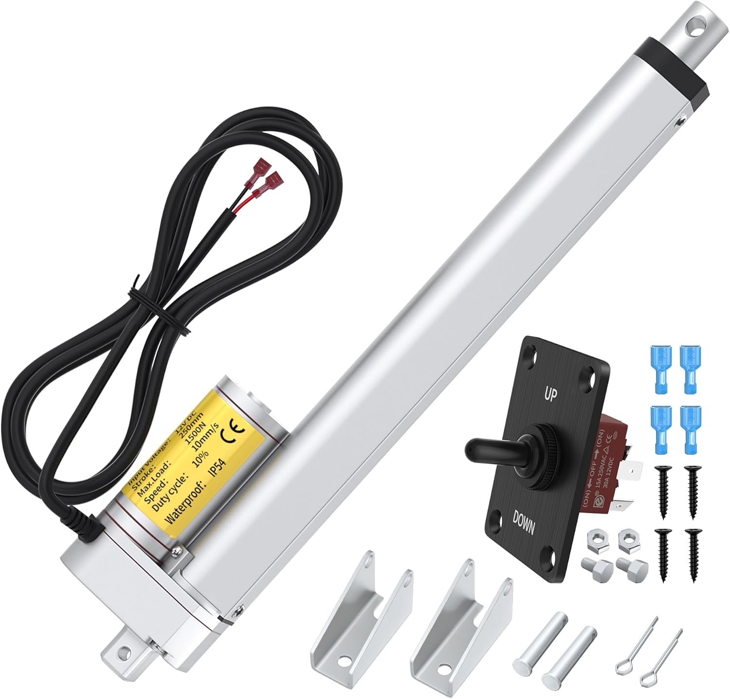 Fast Linear Motion Actuator 12V with 10in Stroke for Heavy Duty Use