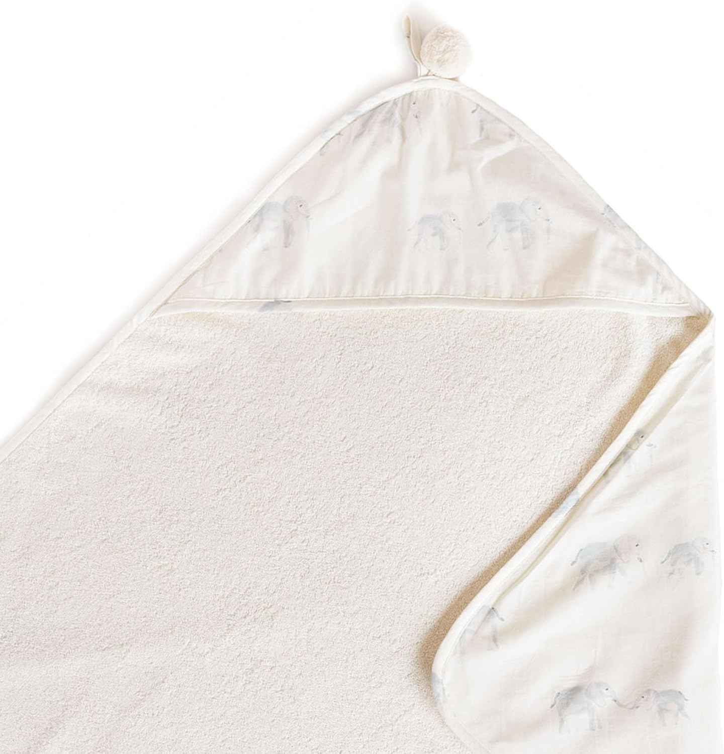 PEHR Hooded Towel Follow Me Elephant for Cozy Bath Time Fun