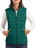 MAGCOMSEN Women's Quilted Puffer Vest Lightweight Nylon - 4 Pockets