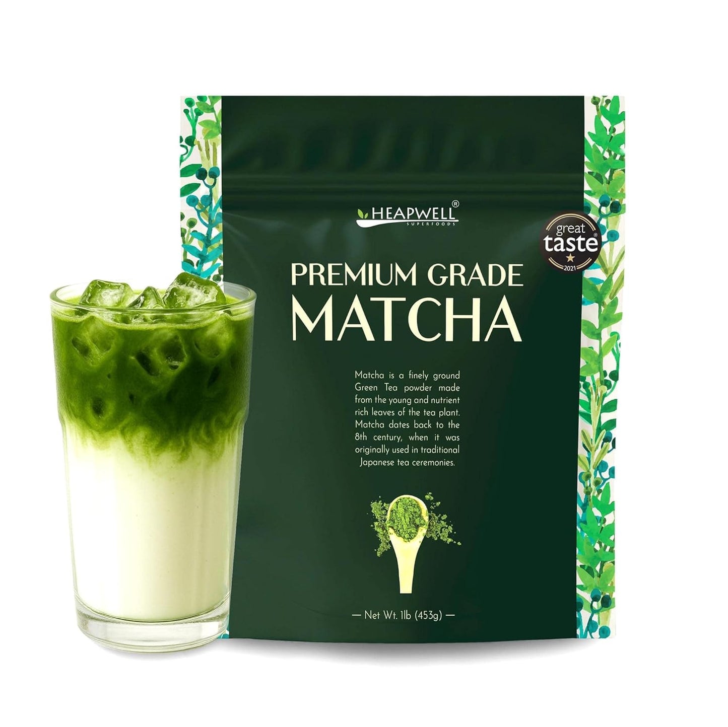 Heapwell Japanese Matcha Premium Grade Tea for Lattes & More