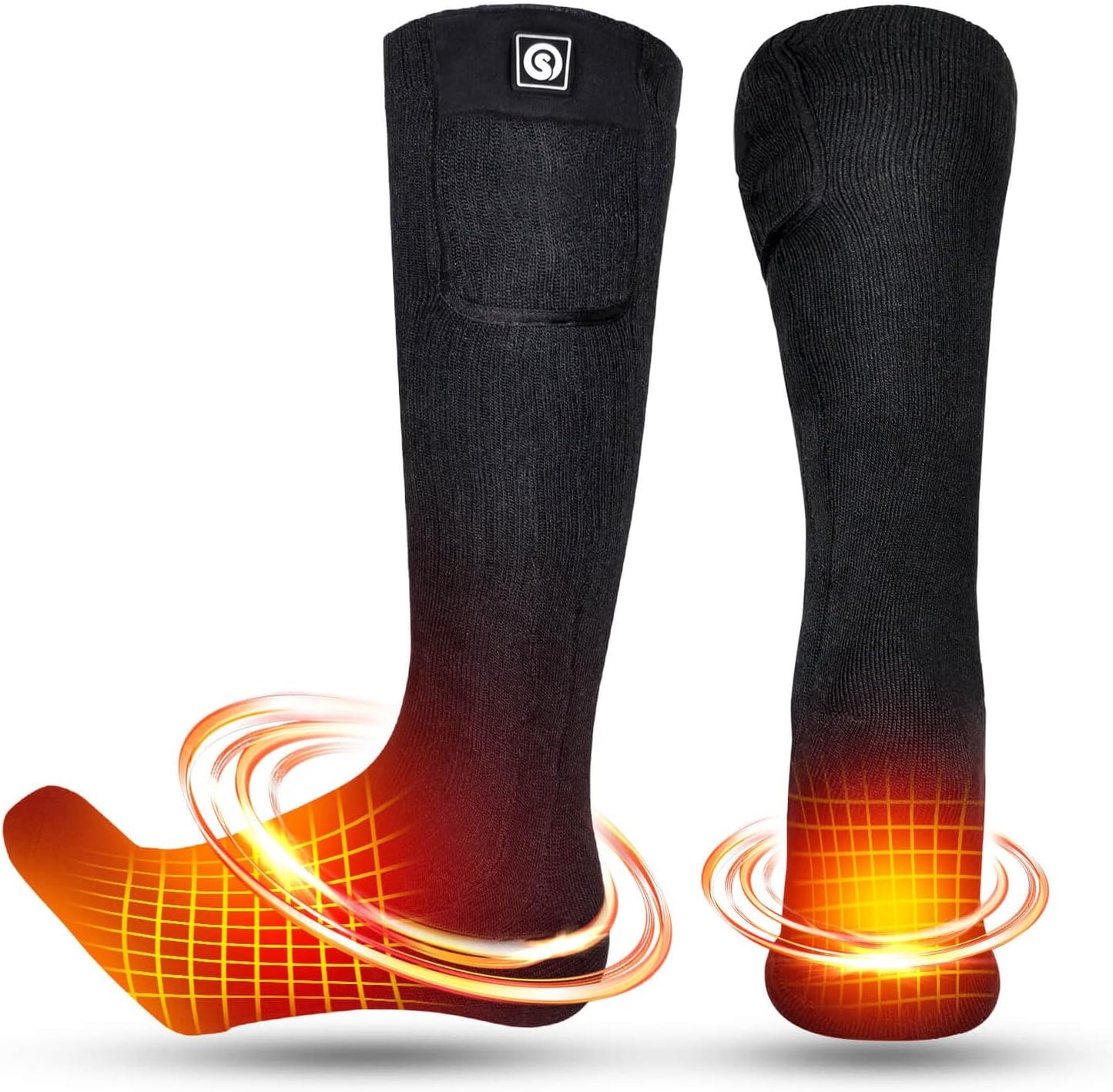 SNOW DEER Upgraded Rechargeable Electric Heated Socks for Winter