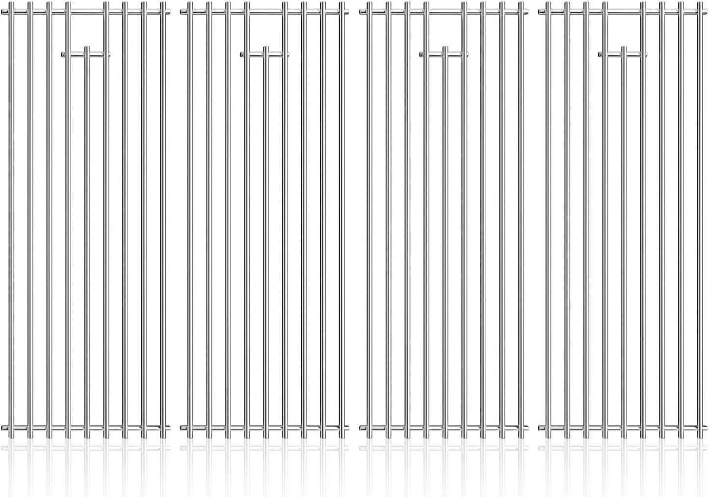 4Pack Stainless Steel BBQ Grill Grates Replacement Parts for Bull