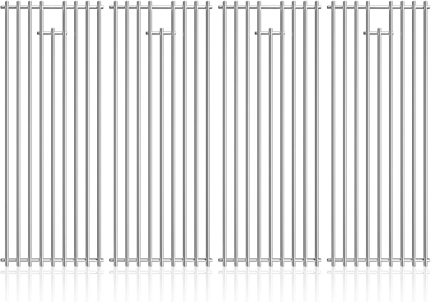 4Pack Stainless Steel BBQ Grill Grates Replacement Parts for Bull
