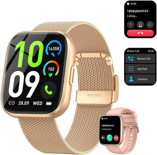 Paukila Women's Smart Watch: Answer Calls, Track Fitness 24/7