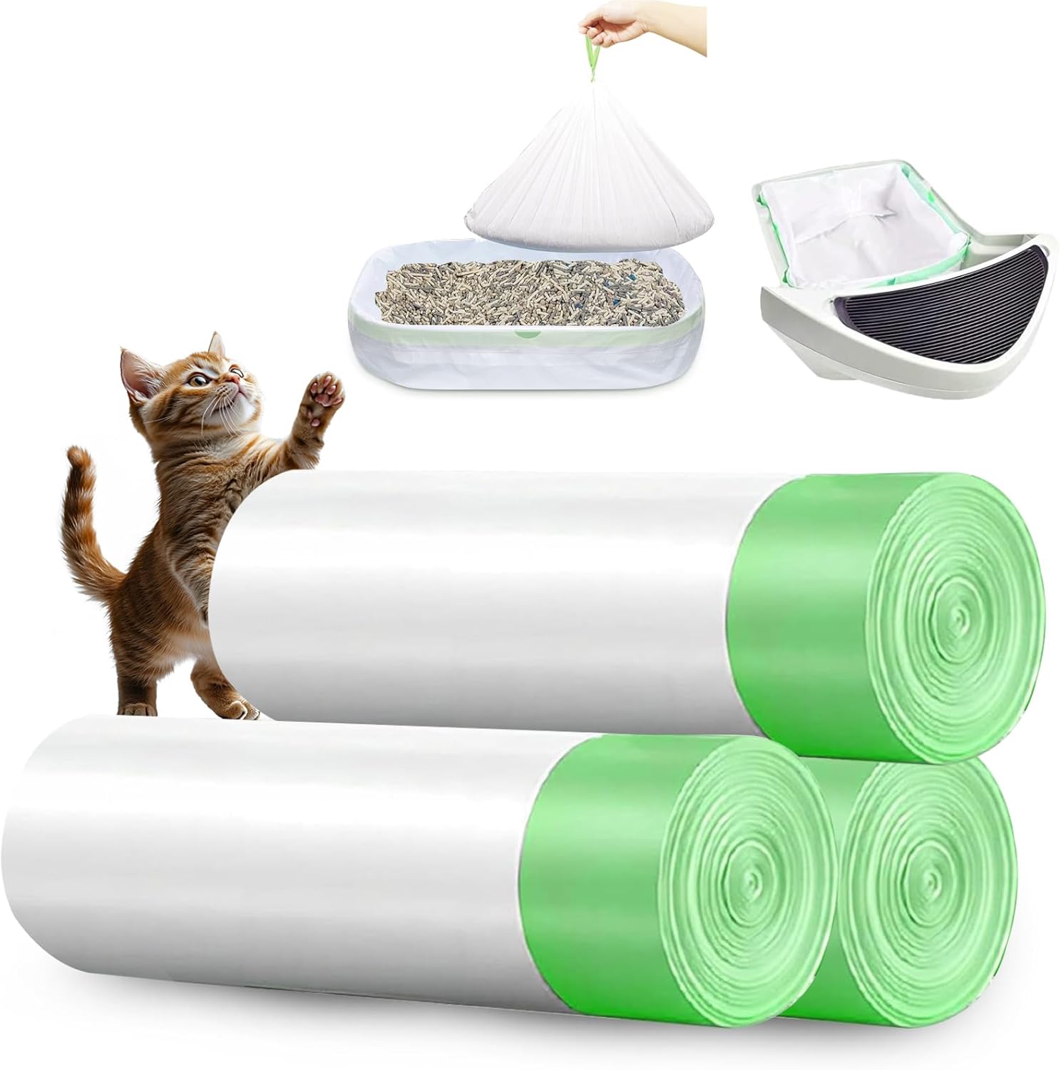 Thick Drawstring Liners for Litter Robot ~ Keep Your Space Clean!