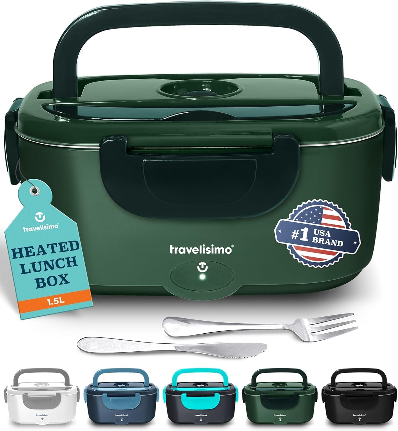 Electric Lunch Box for Adults - 80W Heated Food Warmer