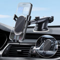 Car Phone Mount 3-in-1 Universal Holder for Dashboard, Windshield