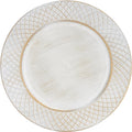 13ft Charger Plates Set of 6 Antique White - Decorative Round Dinner