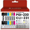 PGI-230 CLI-231 Ink Cartridges Compatible Replacement - 6-Pack Combo