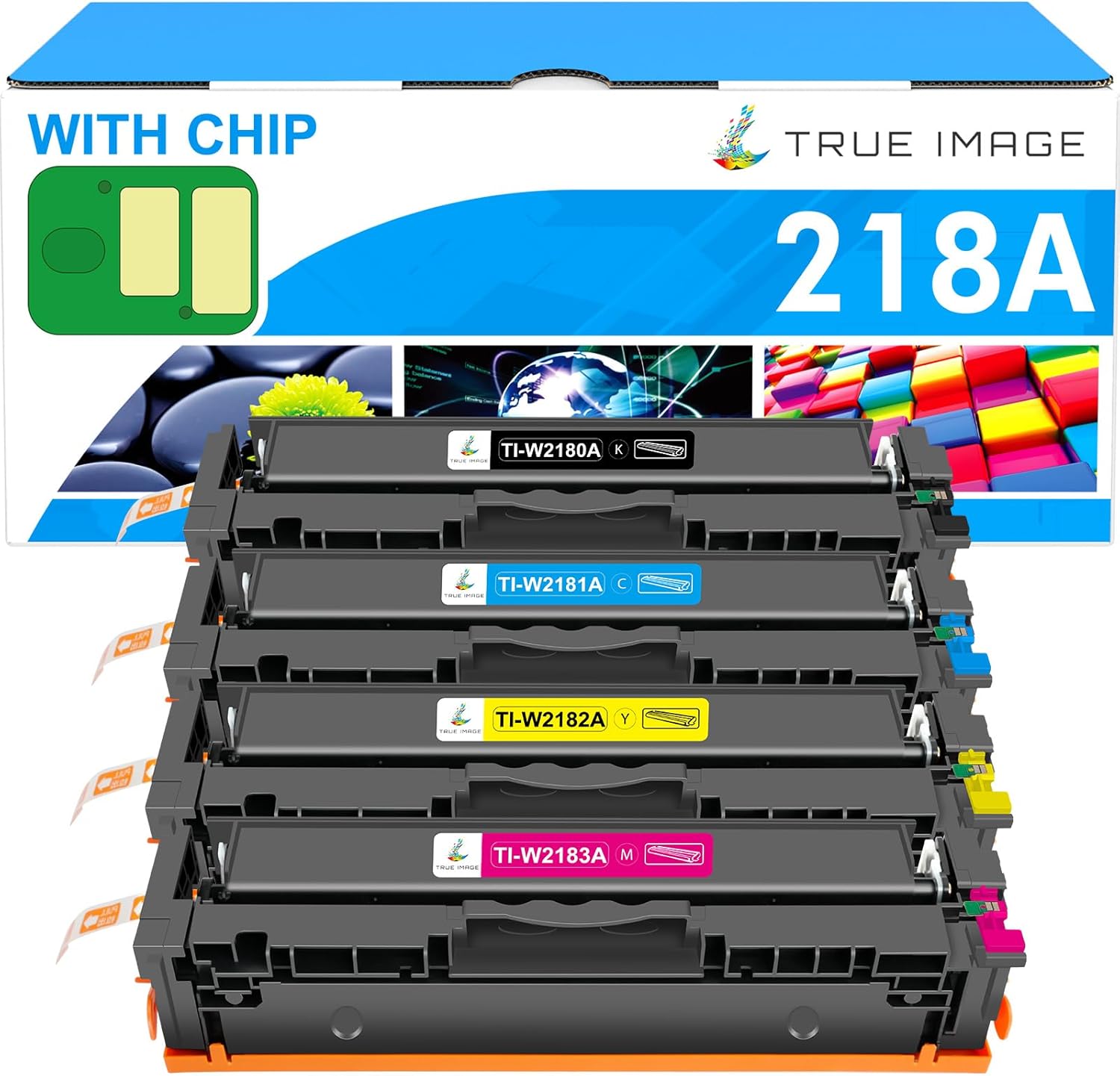 218A 218X Toner Cartridges 4 Pack for HP Color Laserjet Pro
