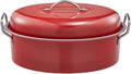 Large Turkey Roasting Pan with Lid & Rack - Granite Non-Stick Roaster