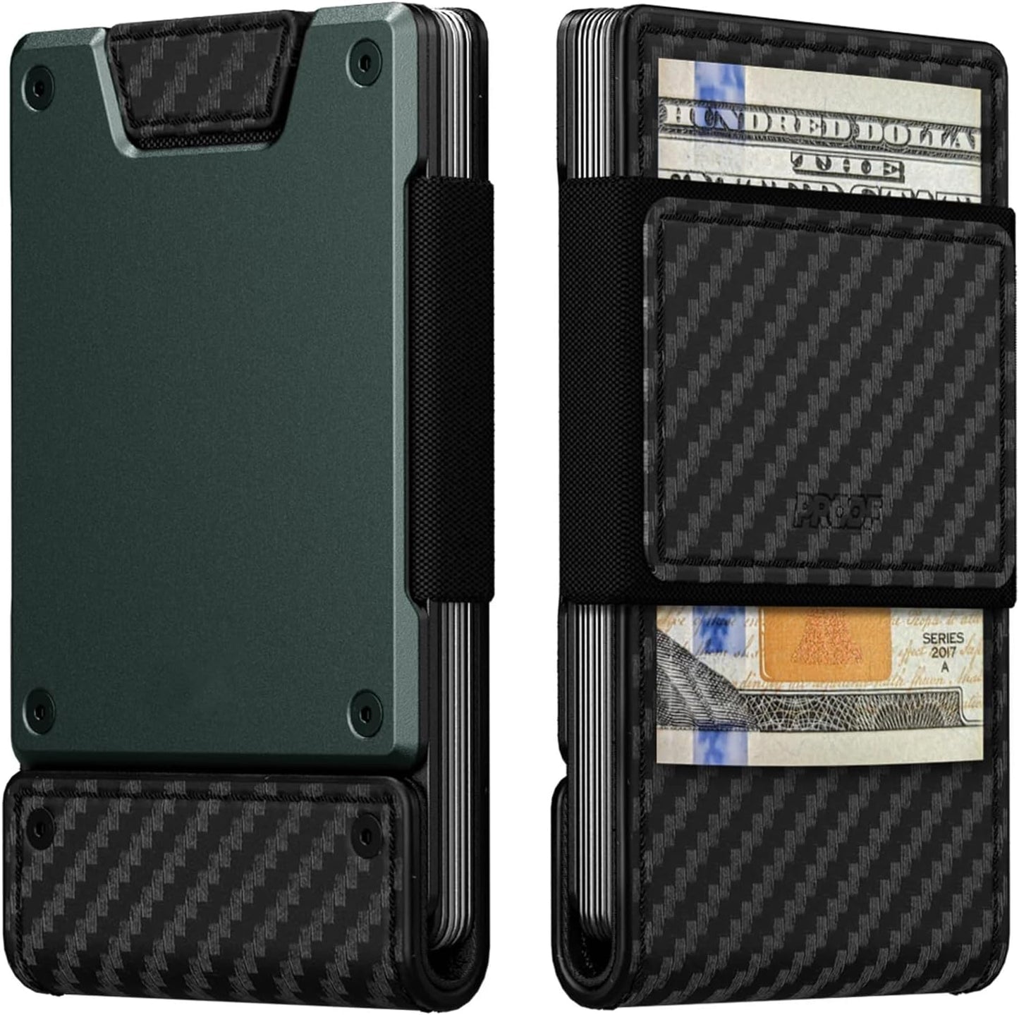 Mens Minimalist Wallet with RFID Blocking and Quick Access Design