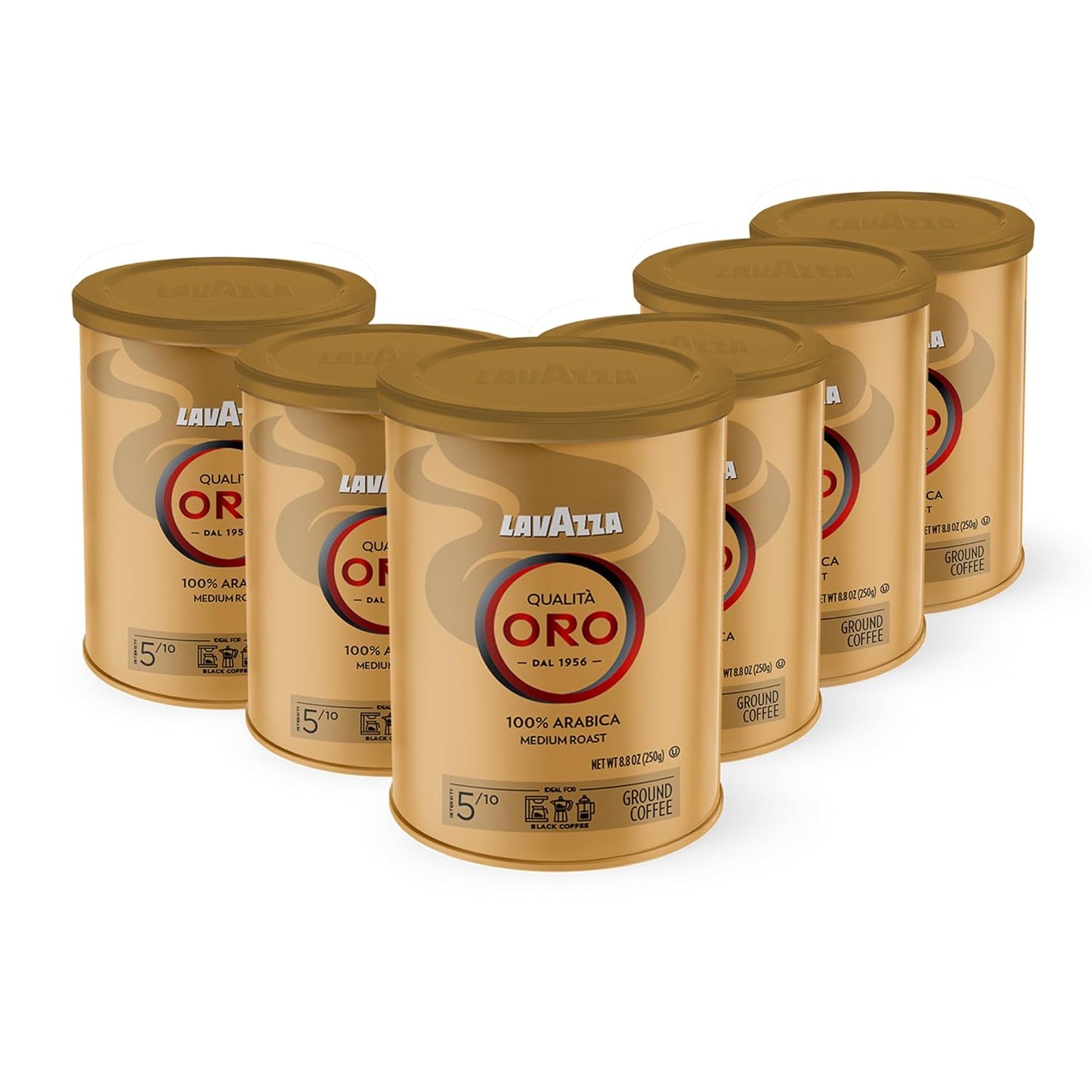 Lavazza Qualita Oro Ground Coffee - Medium Roast, 100% Arabica