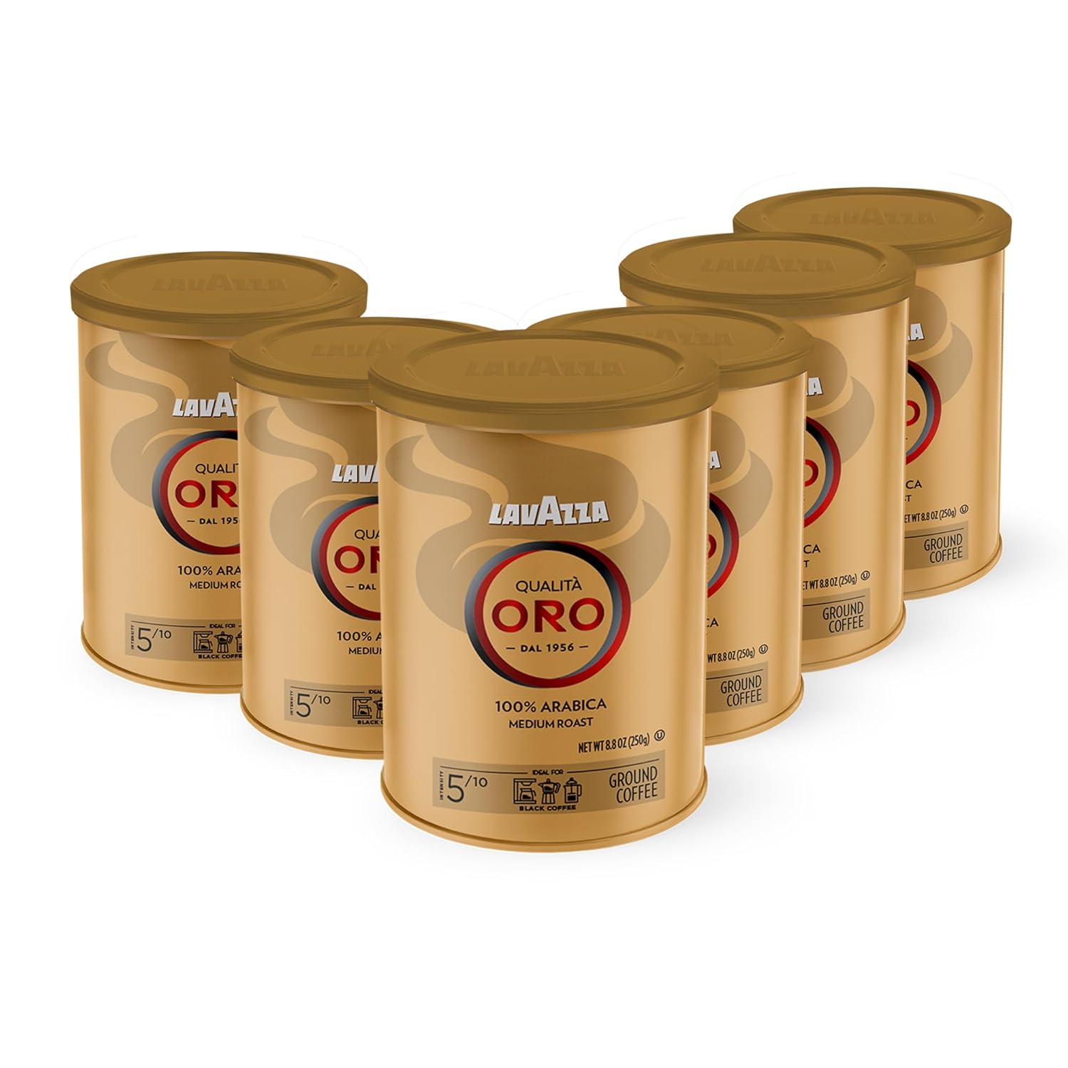 Lavazza Qualita Oro Ground Coffee - Medium Roast, 100% Arabica