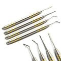 Periotome Gold Set of 4 - Precision Atraumatic Dental Elevators