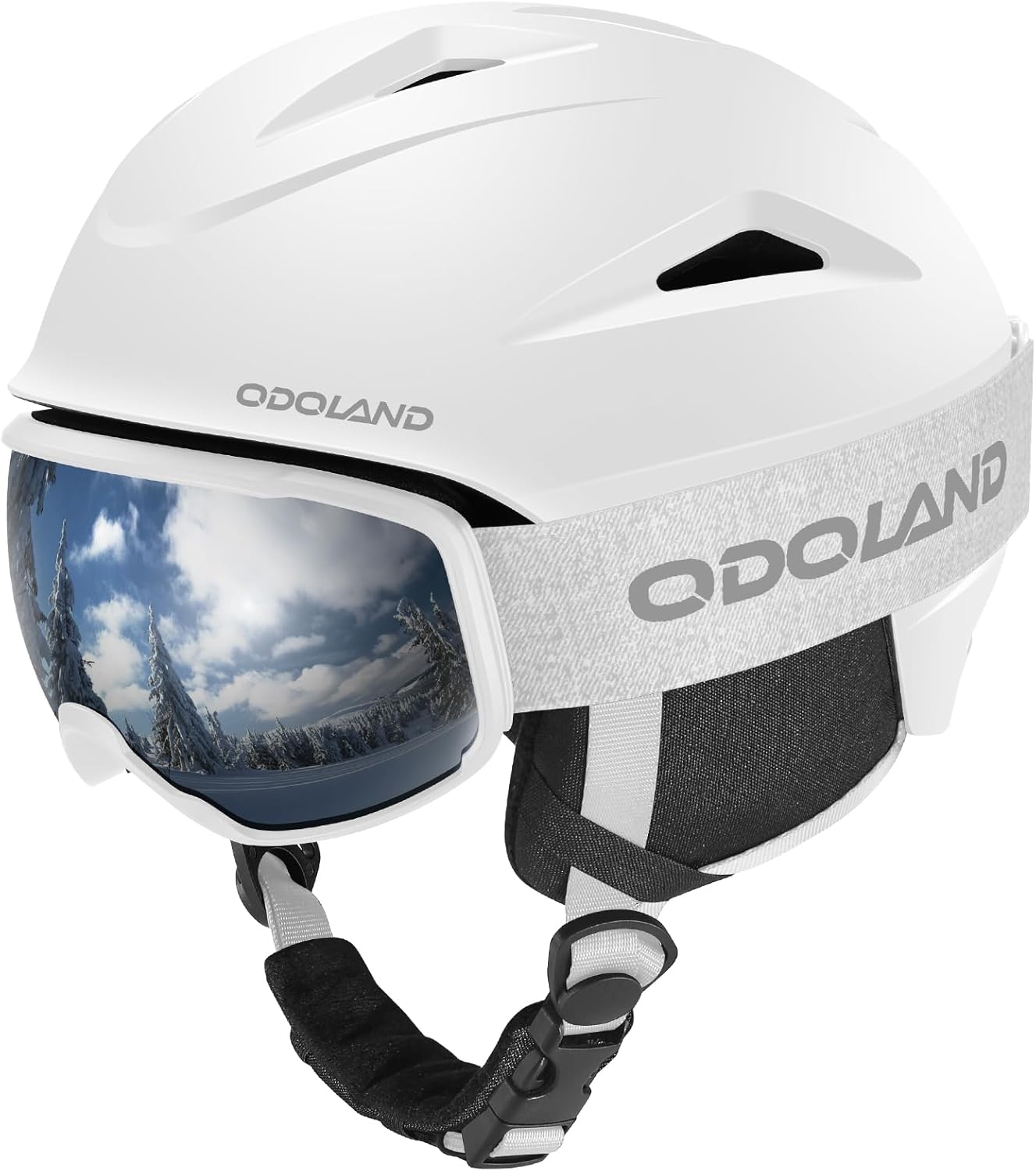 Odoland Snowboard Helmet and Goggles Set for All Snow Sports