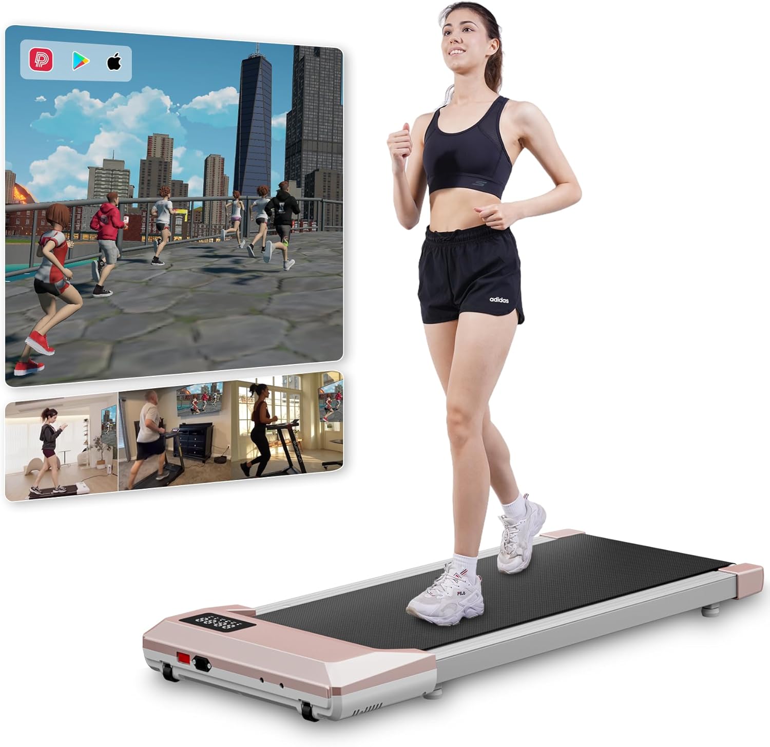 Quiet & Portable 2.2HP Treadmill by Superun