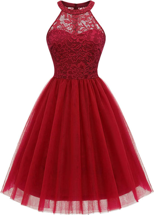 Dressystar Women's Short Halter Cocktail Party Dress for All Occasions