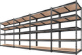 2000LBS Garage Shelving 5 Tier Heavy Duty 72in H - High Capacity