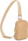 Travel Small Sling Bag Leather Crossbody Bag for Women - Anti-Theft