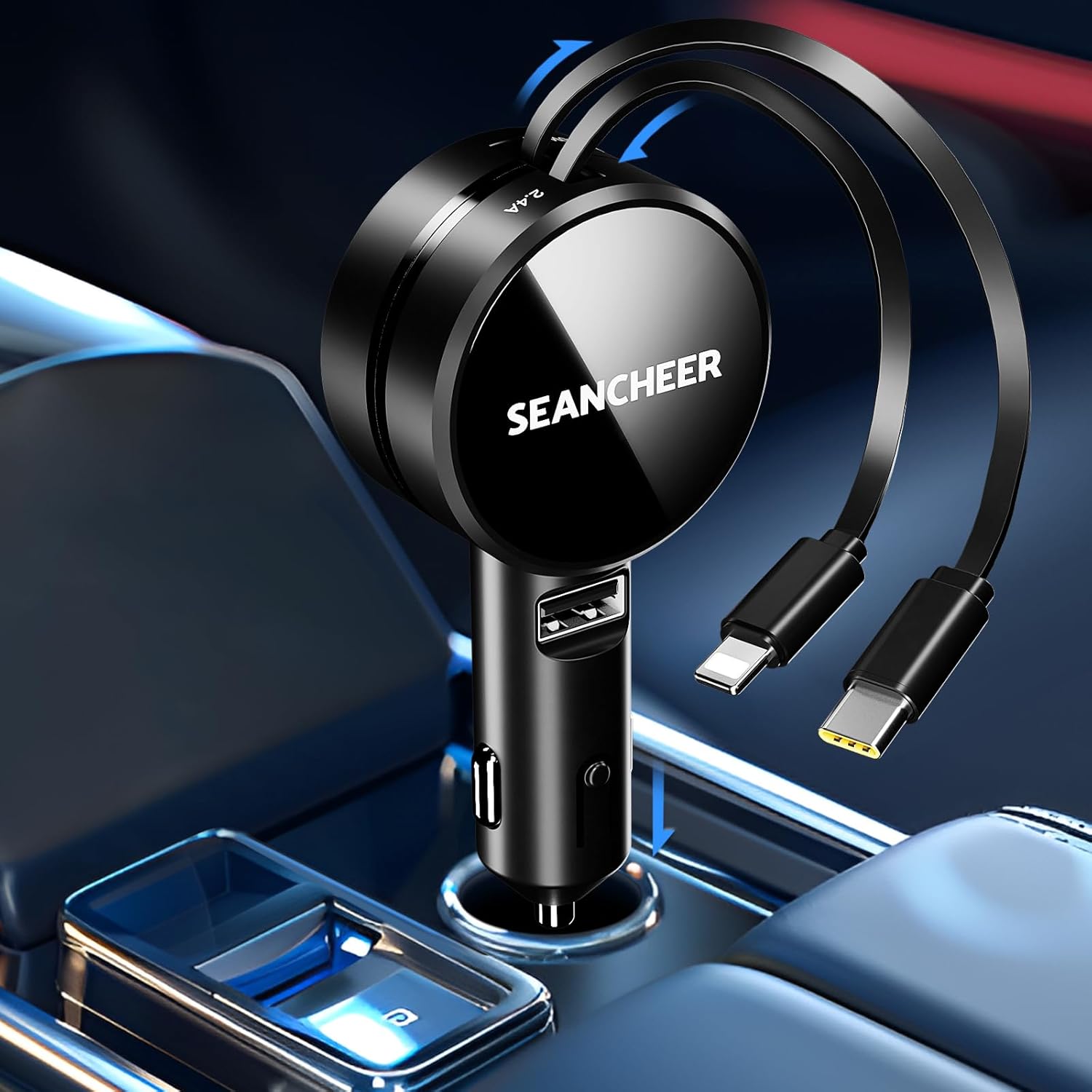 SEANCHEER Fast Charge Car Charger
