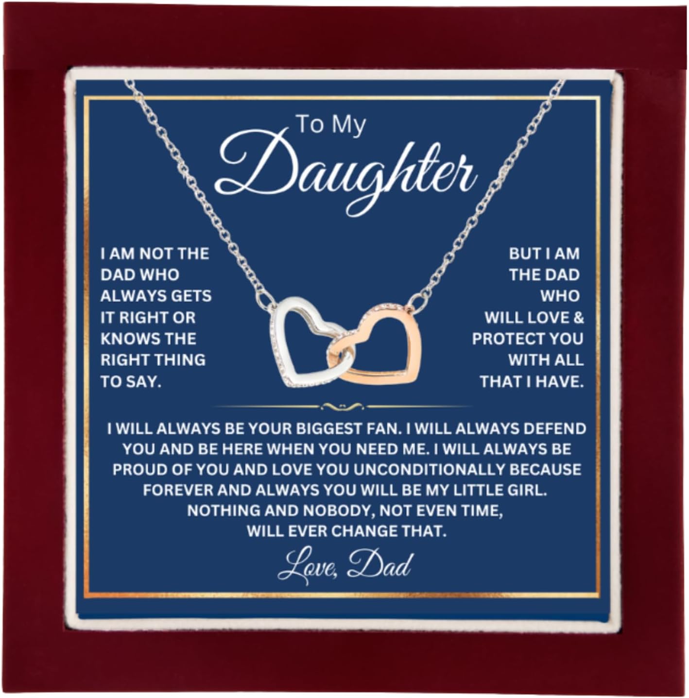To My Daughter Necklace - Heartfelt Gift for Special Occasions
