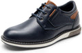 Boys Oxford Dress Sneakers - Vegan Leather Comfort and Grip