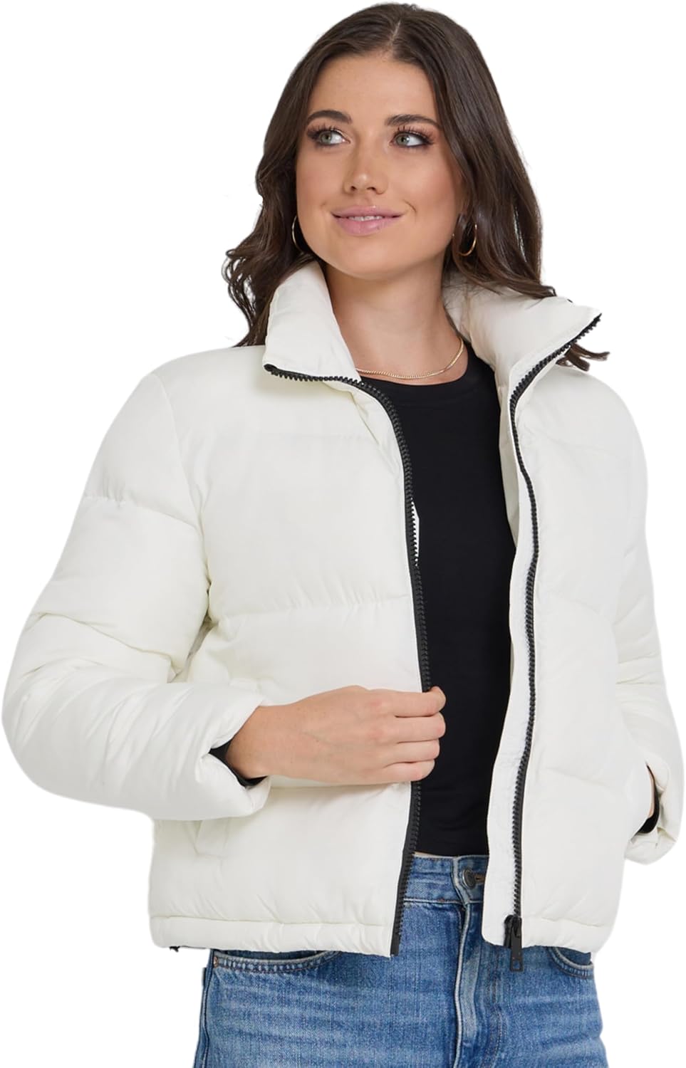 Cropped Puffer Jacket for Women: Trendy Warm Winter Coats