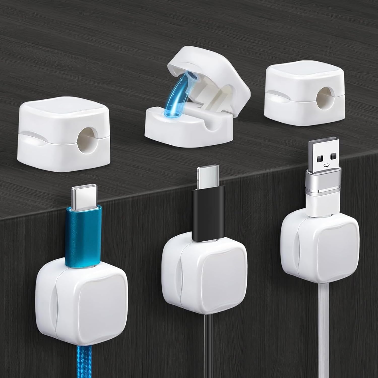Magnetic Cord Clips for Efficient Organization