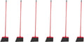 Angle Broom 6-Pack with Metal Handle - Efficient Corner Sweeping