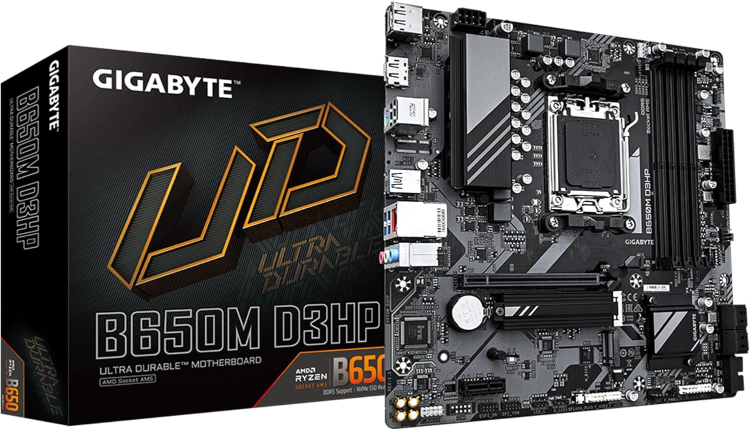 GIGABYTE B650M D3HP Micro ATX Motherboard with DDR5 Support