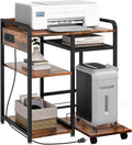 Large Printer Stand for Home Office 23.6 x 18.9 in - Sturdy Storage