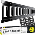 E Track Tie Down Rail Kit 6ft (4 Pack) - Heavy Duty Cargo Security