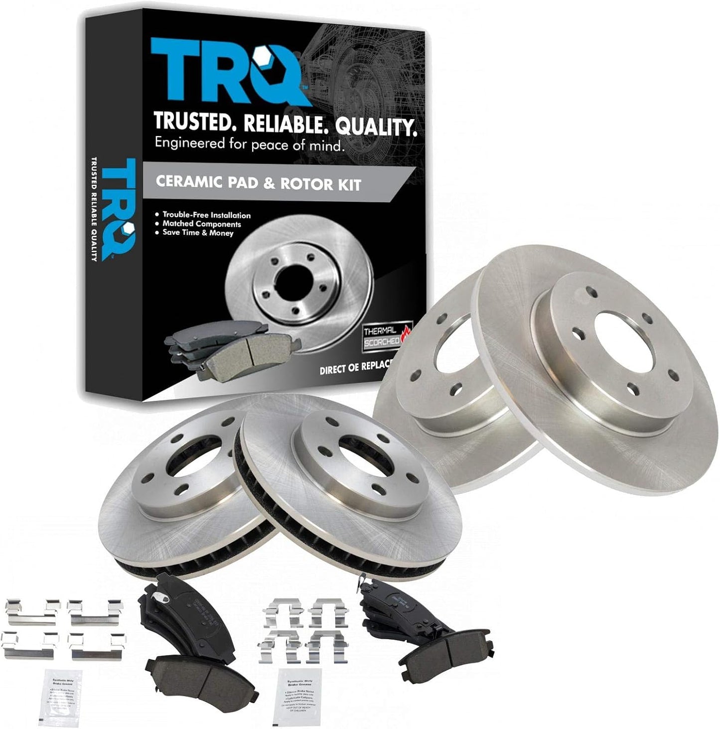 TRQ Brake Pad & Rotor Kit for 2000-2005 Buick LeSabre