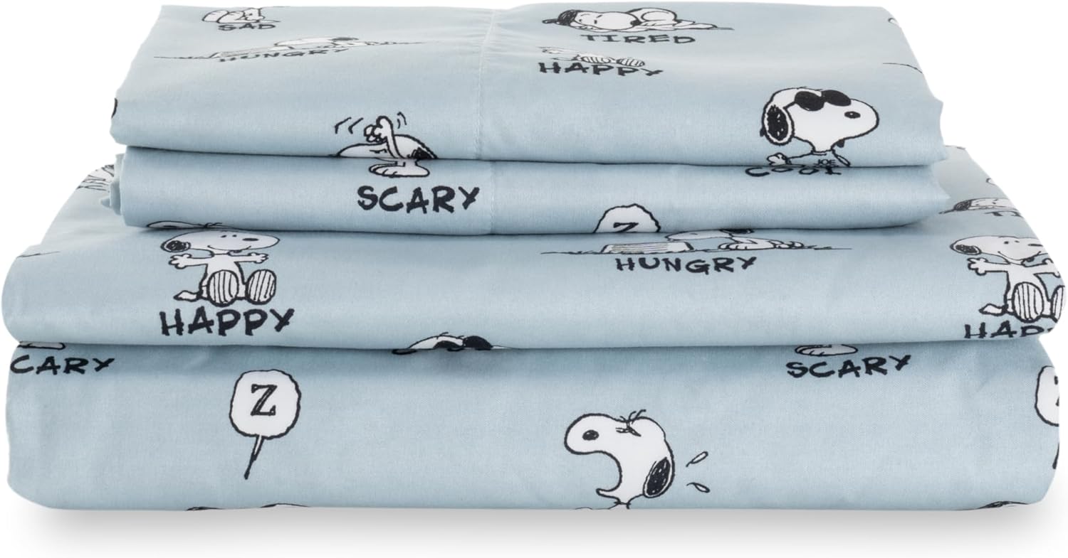 Berkshire Blanket Peanuts Kids Sheet Set Queen Size Review