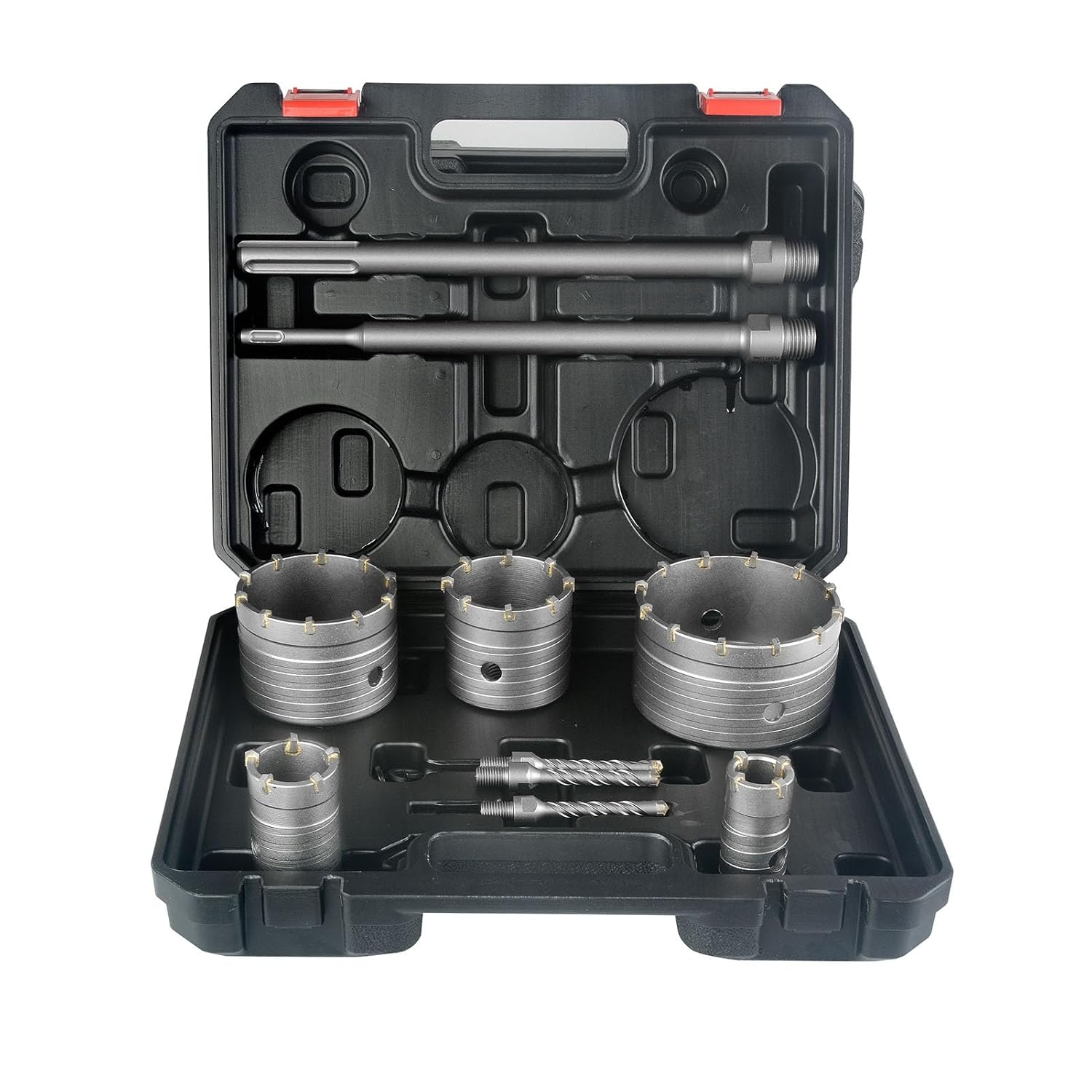 BINOTA 9PCS Concrete Hole Saw Kit for Masonry and Brick Work