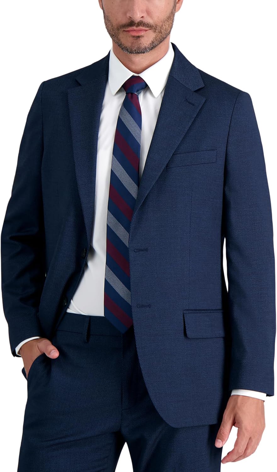 Haggar Men's Premium Stretch Tailored Fit Suit Separate Pants