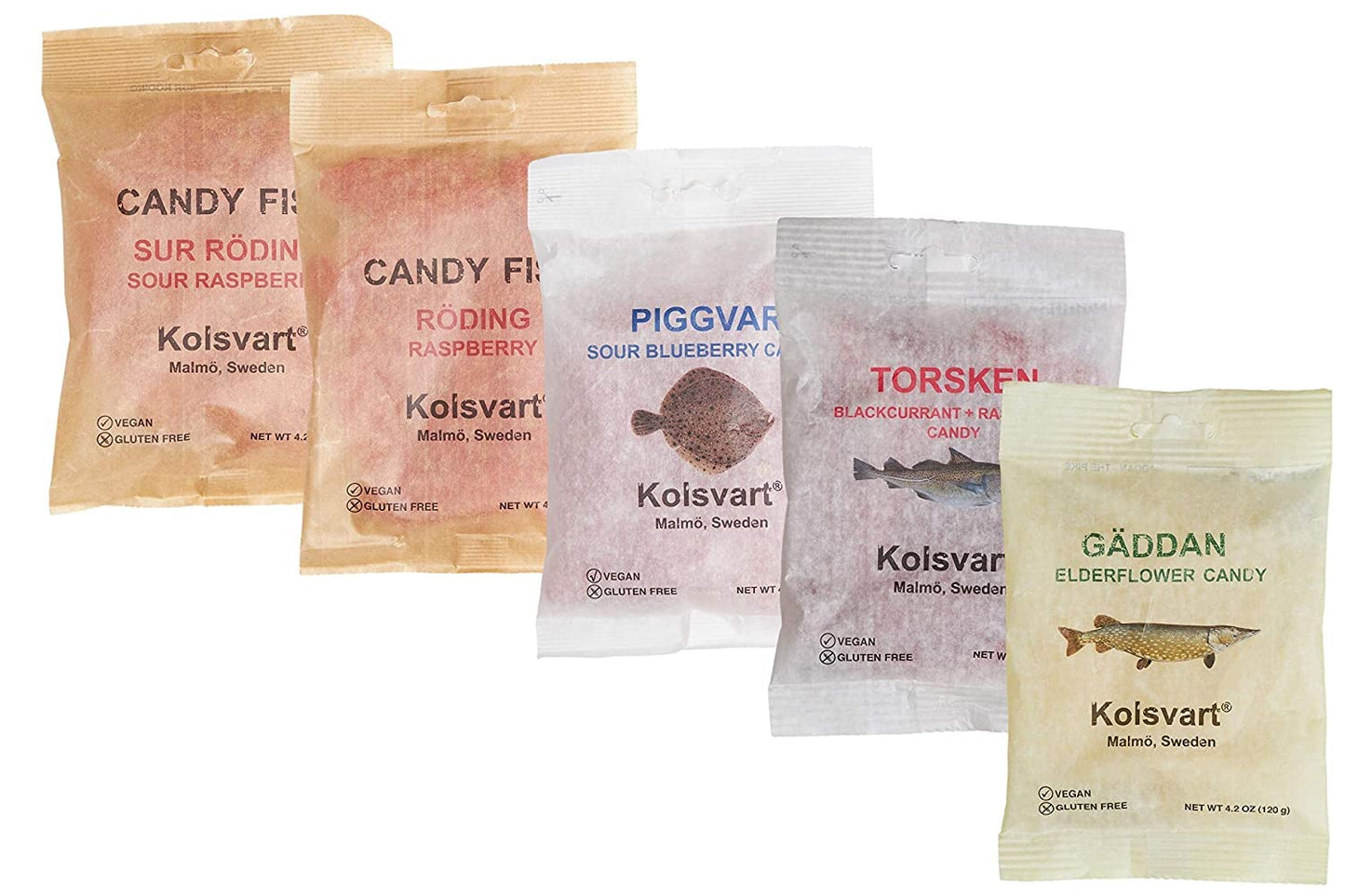 Kolsvart Swedish Candy Variety Pack - Vegan, Gluten-Free Treats