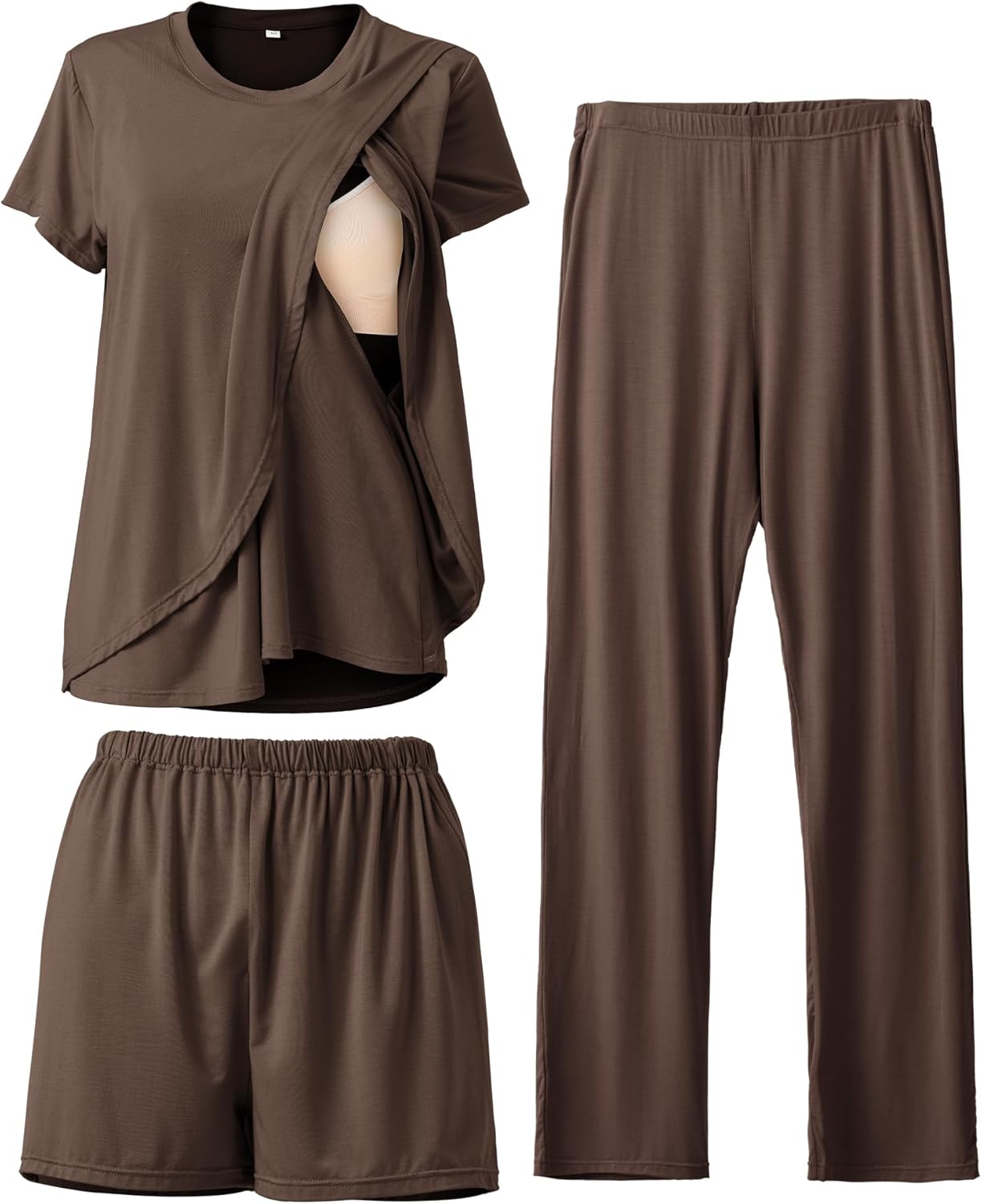 Postpartum Nursing Pajamas Set for Comfortable Breastfeeding